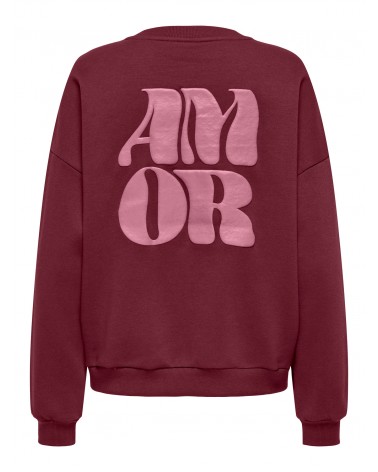 Only Onlmarey l/s o-neck print box cs swt 15337658
