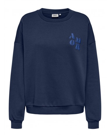 Only Onlmarey l/s o-neck print box cs swt 15337658