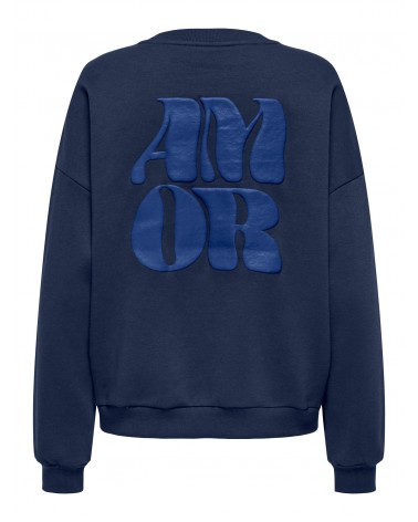 Only Onlmarey l/s o-neck print box cs swt 15337658