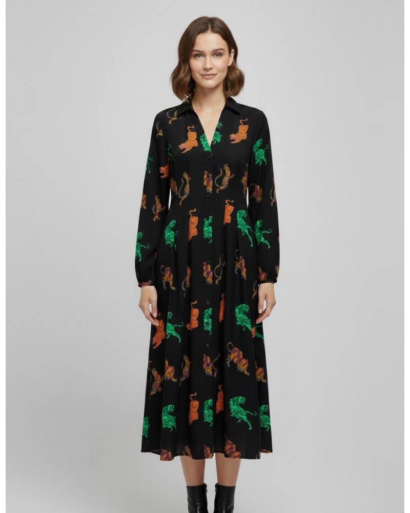 Only OnlAlma life poly kiara shirt dress aop 15330712