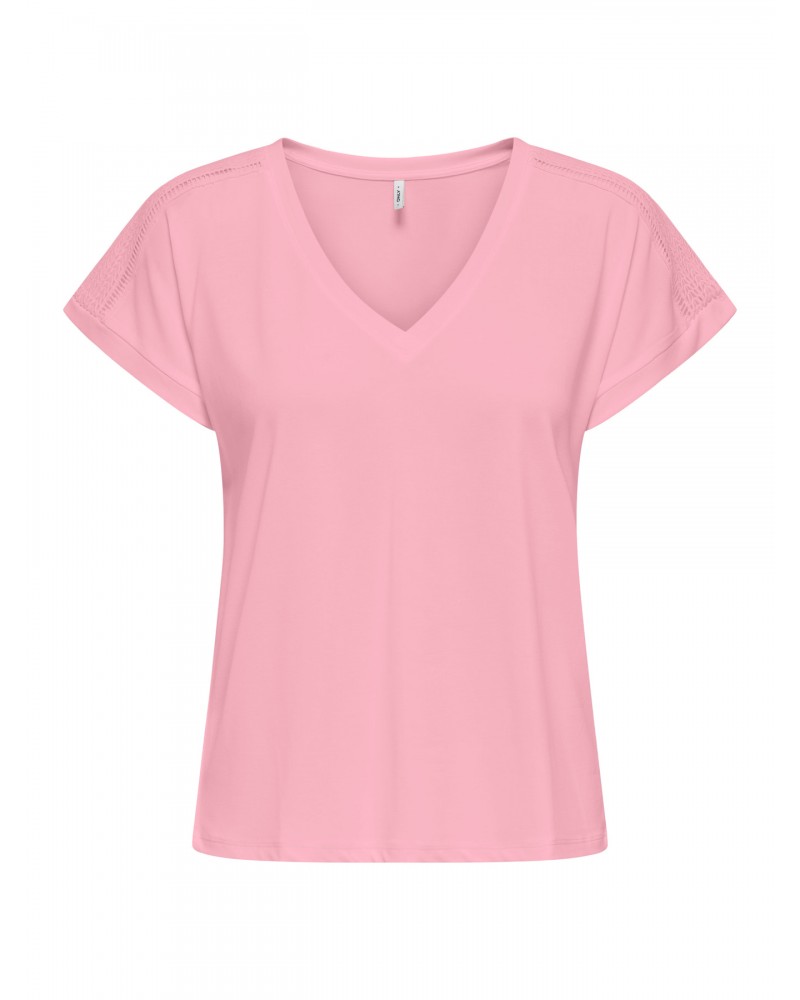 Only OnlFree V-neck lace top 15369294
