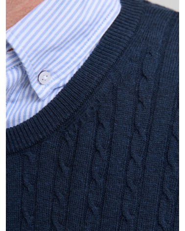 Jack&Jones JJEEmil knit cable crew neck 12278785