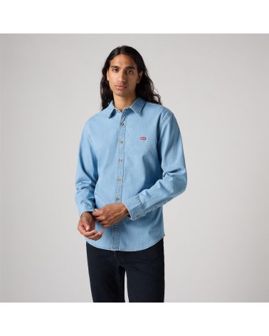 Levis ls battery hm shirt slim light indigo 866250065