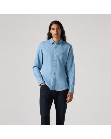 Levis ls battery hm shirt slim light indigo 866250065