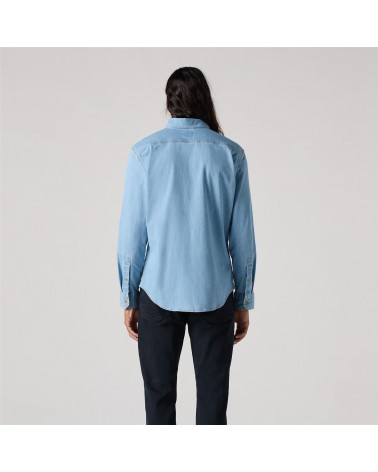 Levis ls battery hm shirt slim light indigo 866250065