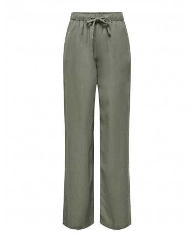 Only Onlgoa mw linen bl pull-up pant cc pnt 15363676