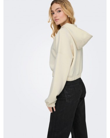 Only Onlscarlett ls elastic zip hood swt 15346449