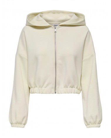 Only Onlscarlett ls elastic zip hood swt 15346449