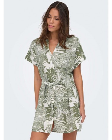Only Onljakiri linen shirt dress 15346491
