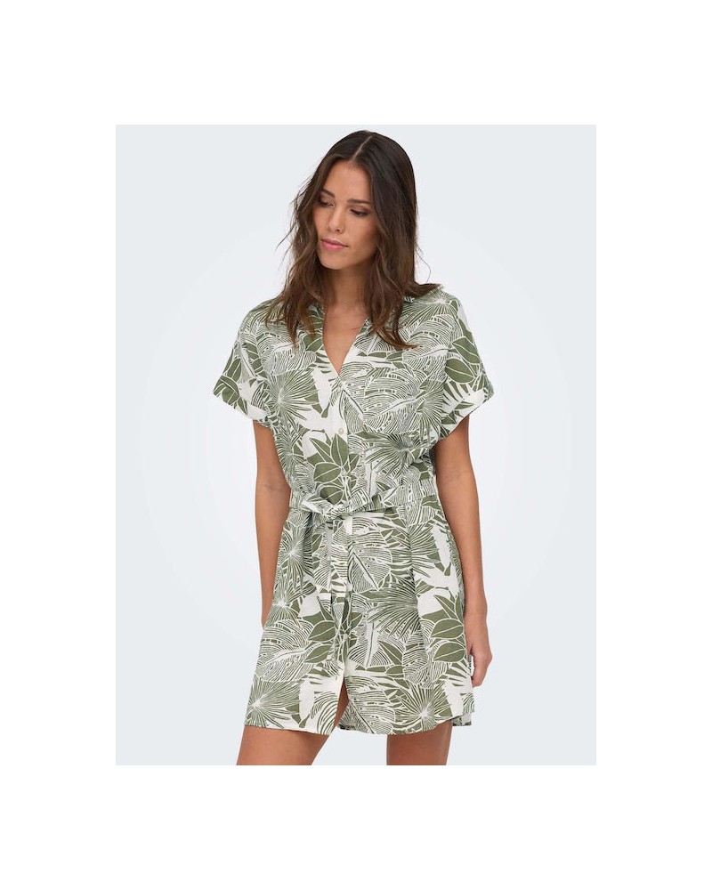 Only Onljakiri linen shirt dress 15346491