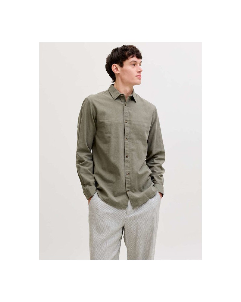 Jack&Jones JJEsummer linen blend shirt l/s sn 12289174