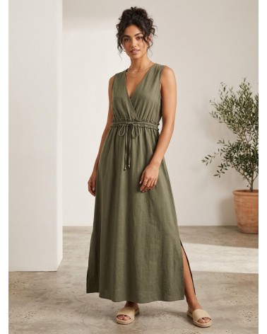 Only Onlgoa sl linen bl long dress cc pnt 15363694