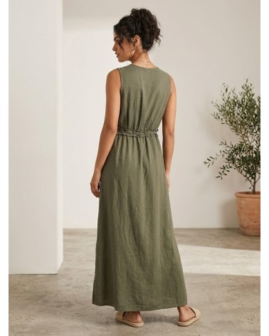 Only Onlgoa sl linen bl long dress cc pnt 15363694