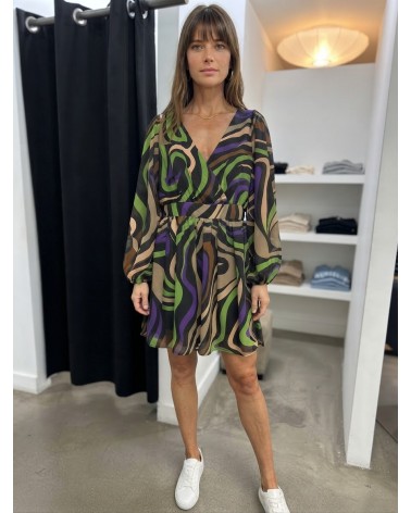 Only OnlStar life l/s meg v-neck dress ptm 15335345
