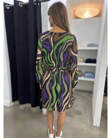 Only OnlStar life l/s meg v-neck dress ptm 15335345