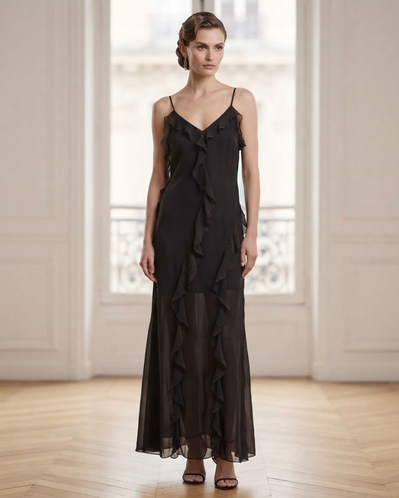 Only Onlmiriam life s/l frill long dress ptm 15348901