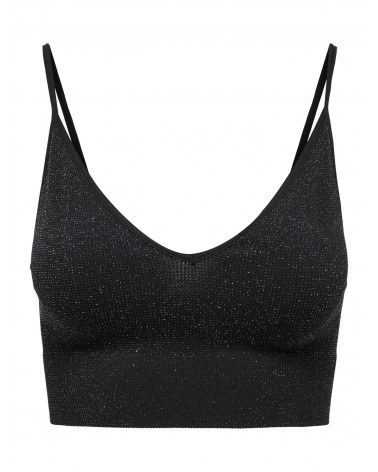 Only onlvicky glitter seamless v-neck top acc 15245895