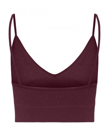 Only onlvicky glitter seamless v-neck top acc 15245895