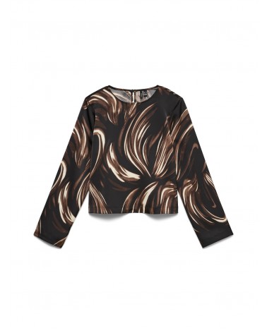 Vero Moda vmmiro l/s o-neck short top wvn 10352989