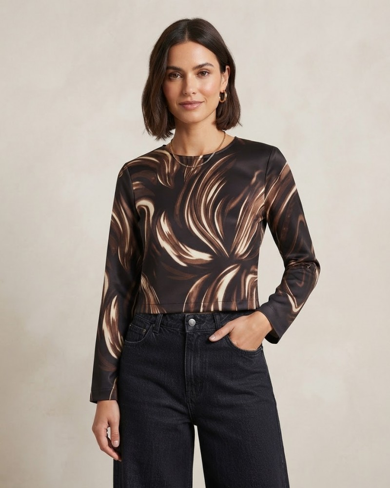 Vero Moda vmmiro l/s o-neck short top wvn 10352989