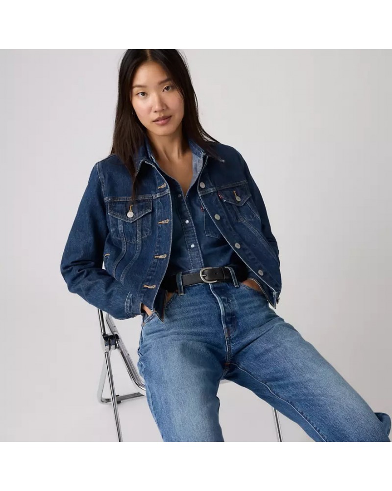 Levis original trucker clean dark au 299450036