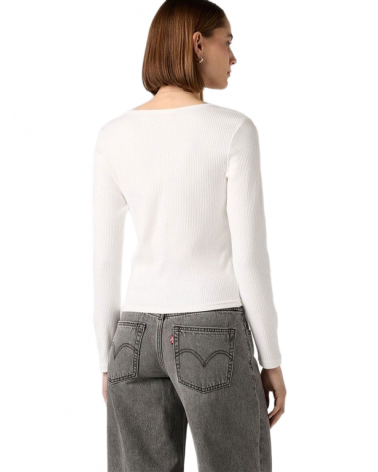Levis austen button through ls white 0088R0000