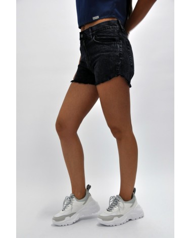 SALT&PEPPER - SHORTS - CHIARA BLACK PEARL ZIPPED