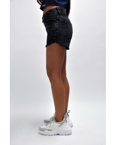 SALT&PEPPER - SHORTS - CHIARA BLACK PEARL ZIPPED