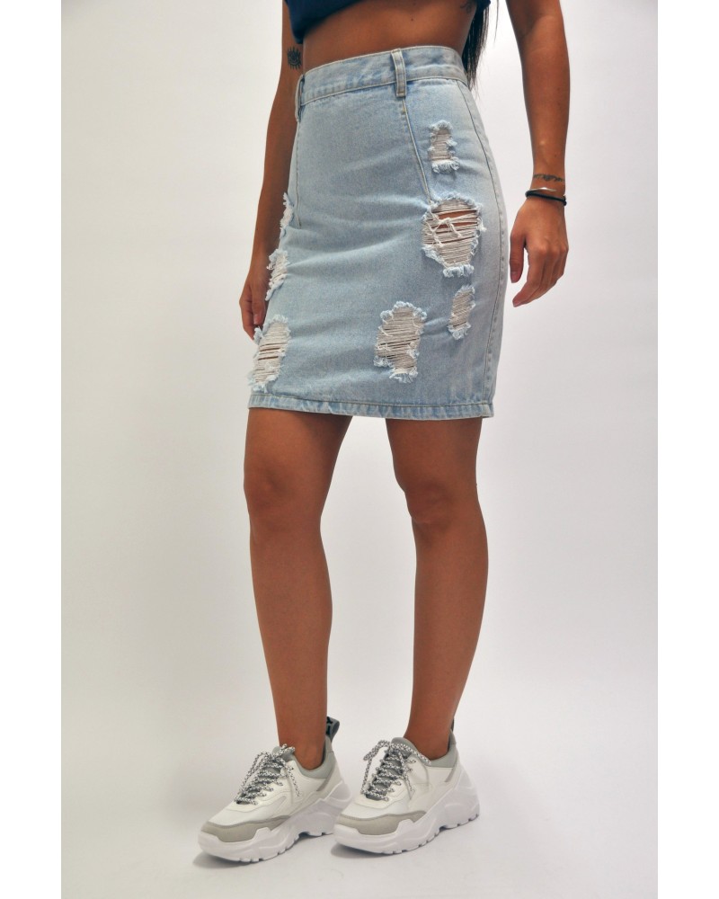 SALT&PEPPER - SKIRT - AVIGAIL LIGHT RIPPED