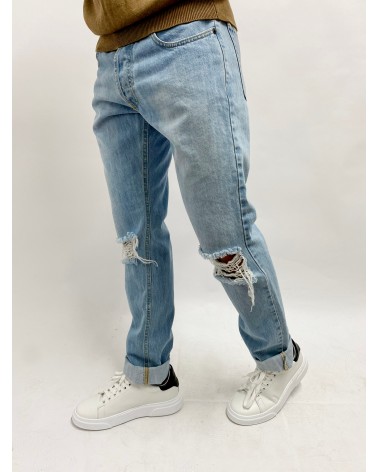 SALT&PEPPER - JEANS - DYLAN STRAIGHT LIGHT RIPPED