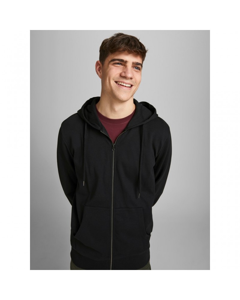 JACK&JONES HOODIE JJEBASIC SWEAT ZIP 12181901